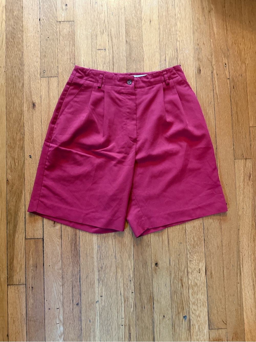 TEHAMA High-Rise Bermuda Shorts in Rich Pink